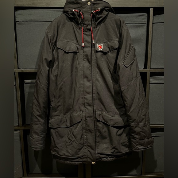 Fjallraven Jackets & Blazers - Fjallraven Black Winter Nukk Parka Down Jacket Size M Slim Fit